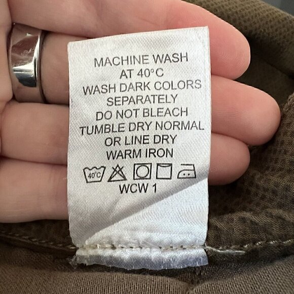 E.T.A Men's Pants Size 34 Brown Chino Slim Fit Geometric Diamond Dot Pattern - Picture 4 of 10